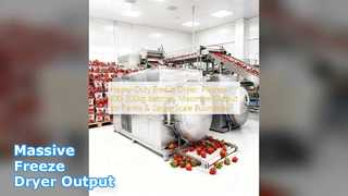 Промышленная сублимационная сушилка партия 100 кг