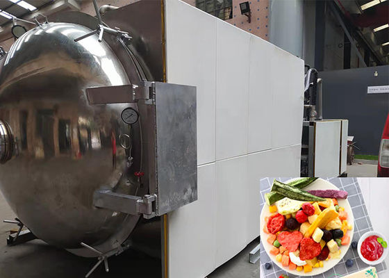 OEM ODM Продовольственный вакуумный морозильный сушильщик PLC Control 500 кг/партия
