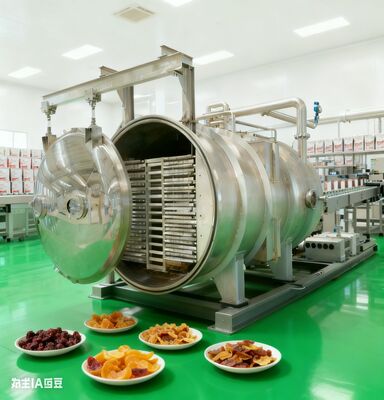 Мощный лиофилизатор на 180 кг для промышленного использования, с конструкцией из нержавеющей стали и точным контролем температуры для стабильного качества