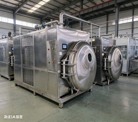 Масштабируйте производство, максимизируйте прибыль! | Промышленная сублимационная сушилка на 200 кг с усовершенствованным ПЛК-управлением, системой санитарной обработки CIP и непрерывной круглосуточной работой в тяжелом режиме