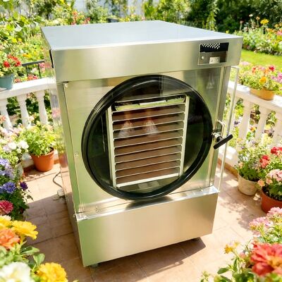 SUS304 Нержавеющая сталь домашний сушильщик для замораживания Приводятся в действие компрессором Danfoss 220V 1PH 50 60HZ Оптимизирован для дома и консервирования пищевых продуктов