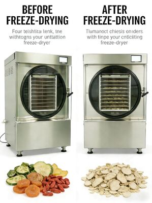 Двухступенчатый вакуумный насос Baosi Home Freeze Dryer Электрический метод нагрева Мощность от 20 до 25 кг Легкая эксплуатация и обслуживание