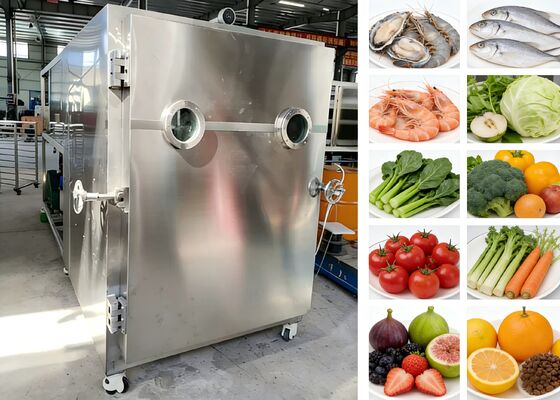 200 кг. Вакуумный морозильный сушильщик для пищевых продуктов с настраиваемым напряжением и холодильной системой, идеально подходит для обработки пищевых продуктов.