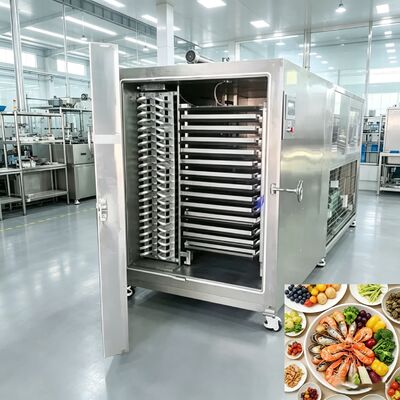 35KW пищевая вакуумная сублимационная сушилка с воздушным охлаждением, оснащенная вакуумным насосом Baosi или , идеально подходит для пищевой промышленности