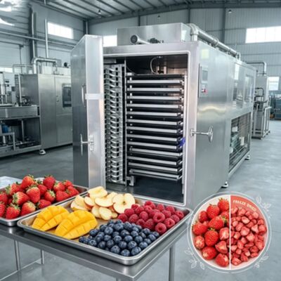 Сублимационная сушилка Leybold с холодильным агрегатом, разработанная для времени сушки от 20 до 24 часов, обеспечивающая процесс удаления влаги